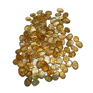 Quartz rutile doré naturel de qualité supérieure Pierres précieuses à dos plat à facettes en vrac Pierres précieuses jaunes à coupe ovale de qualité supérieure - Product Image 2