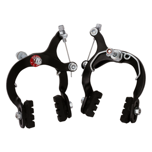 Freno de pinza para bicicleta BMX tipo A con zapatas de freno moldeadas, piezas de repuesto de ciclismo de acero duradero para freno delantero y trasero - Product Image 1