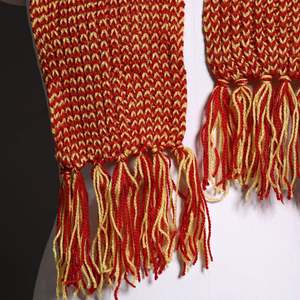 Retro Ribbed Unisex Knitted <b>Scarf</b> - Vintage Style Winter Wrap - Custom Logo Soft Crochet Warm Neck Warmer - Product Image 3