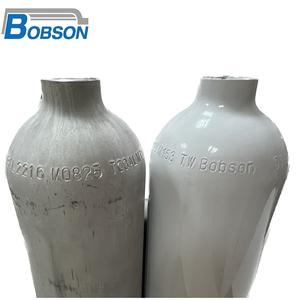 Tanque de cilindro de oxígeno de aluminio de 1000ml con válvula CGA870 y capacidad de 2216psi para aplicaciones de equipos de respiración de hospital - Product Image 6