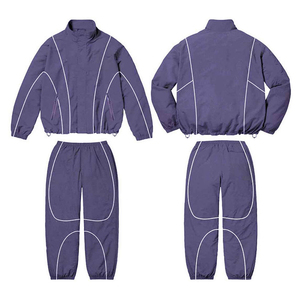 Custom Men's Tracksuit Windbreaker Outfits Nylon Set Suit Sport Jacket Track Zip up <b>Wind</b> <b>Breaker</b> Track Suit - Product Image 6