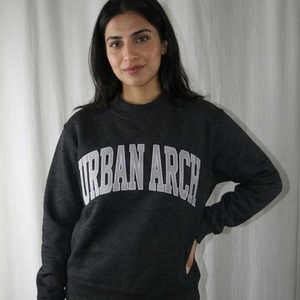 Sudadera Urbana de Cuello Redondo para Mujer, Corte Regular, 100% Algodón, Estilo Universitario, Ropa para la Universidad, el Campus o la Escuela - Product Image 4