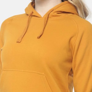 Women's Hooded Sweatshirt Solid Color Fleece <b>Long</b> Sleeve Casual Autumn <b>Top</b> Regular Fit Unlined Pullover - Product Image 5