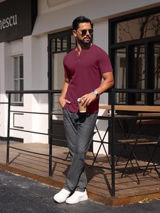 Camiseta Premium de Algodón para Hombre, Cuello Redondo, Casual, Transpirable, Cómoda, Manga Corta, Básica, Lisa, para Pedidos al por Mayor - Product Image 6