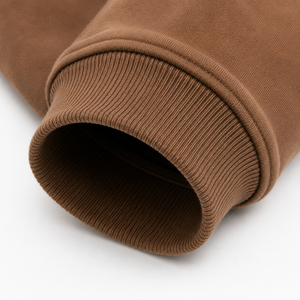 Sweat-shirt à capuche pour garçons, pull d'hiver, marron uni, décontracté, en polaire avec poche kangourou, poignets côtelés, respirant - Product Image 4