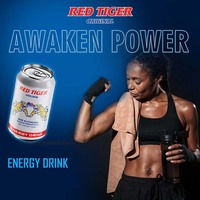 Individuelle Geschmacksrichtungen Energy Drinks mit Sporternährung Red Tiger Energy Drink 24 Aluminiumdosen von A&B Vietnam Formel-Lieferanten