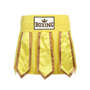 Customized Design <b>Men</b> Boxing Shorts Yellow Color Training Fitness Fight MMA Mauy Thai Kickboxing <b>Trunks</b> Clothing - Product Image 1