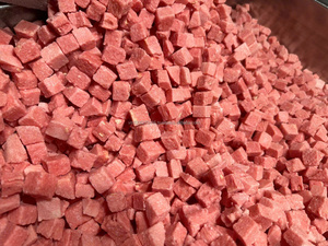 Dés de pastèque surgelés 100% frais, 25x25mm, sans pépins, 250g, emballage sous vide, blocs IQF pour la transformation des aliments et des boissons - Product Image 5