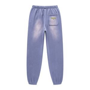 Pantalon de survêtement homme surdimensionné et ample, coupe large, personnalisé, délavé à l'acide, 380 g/m², uni - Product Image 5