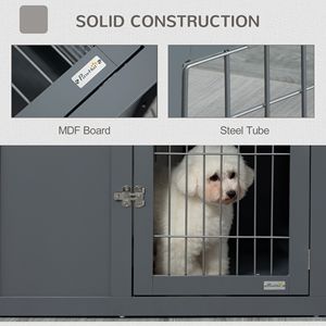 Cuccia per Cani a Doppia Porta Stile Mobiletto/Tavolino per Cani di Piccola e Media Taglia - Cuccia e Arredamento per Animali Domestici - Product Image 6