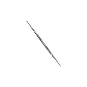 Formby 180mm Outil de greffe de graisse à double extrémité avec crochet auriculaire, manuel, en acier inoxydable, coudé et droit, réutilisable, non stérile, certifié CE - Product Image 1