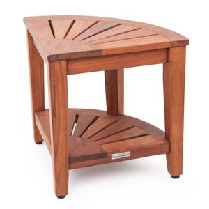SHOWER BENCH STOOL TEAK WOOD MADE IN INDONESIA - Product Image 1