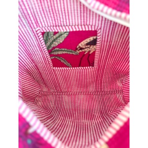 For Cotton Tote Bag Jungle Print Embroidery Bohemian Style Zipper Closure Open Top for Shopping Travel Daily Use All Seasons - Product Image 4