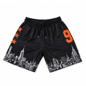 Pantalones Cortos de Baloncesto Personalizados con Estampado, Transpirables, de Malla, para Entrenamiento en el Gimnasio, Ligeros, Estilo Urbano, Deportivos - Product Image 3