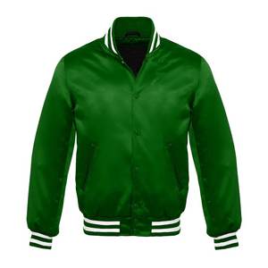 Front Logo Satin Varsity <b>Jacket</b> College Embroidery Silk Bulk Wholesale Custom Bomber Satin <b>Jacket</b> High Demanding Unisex Durable - Product Image 5