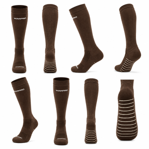 WARPRO <b>Knee</b> <b>High</b> Sports Socks Breathable Nylon Cotton Running Adults Autumn Solid Color Eco-Friendly Quick Dry Football Horse - Product Image 5