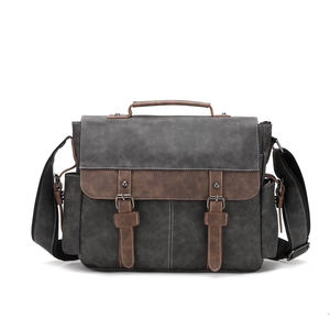 Bolsa de Cuero al por Mayor de Moda, Personalizada, Impermeable, con Múltiples Bolsillos, OEM, para Portátil - Product Image 1