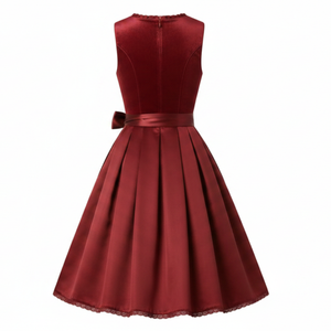 Vestido Dirndl Personalizado para Mujer, Tela Transpirable, Bordado Alemán, Largo hasta la Rodilla, Sin Mangas, Traje Tradicional para Fiestas - Product Image 2