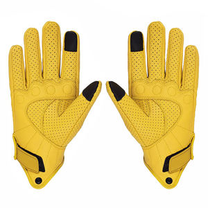 Guantes de Motociclismo de Cuero de Alta Calidad con Protección para Carreras, Pantalla Táctil y Agarre Mejorado para Deportes de Moto - Product Image 3