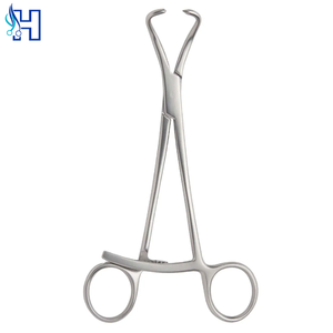 Orthopedic Bone Forceps 5.5 Inch Curved Surgical Stainless Steel Manual Reusable Plate Holding <b>Drill</b> <b>Guide</b> - Product Image 1