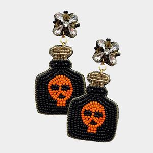 Elegantes pendientes colgantes hechos a mano con cuentas, ligeros, ideales para fiestas, al mejor precio. - Product Image 1