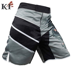 New Arrival Solid Color <b>Men</b> MMA <b>Shorts</b> <b>for</b> Adult OEM Service Wholesale Custom Made Front Logo Breathable Quick Dry - Product Image 2