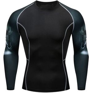 Custom Print UV Clothing Rush Guard Sun Protection Clothing <b>Men</b> <b>Compression</b> Shirt UPF 50 Rashguard <b>Men</b> Rash <b>Vests</b> Rash Guard - Product Image 2