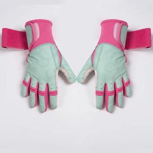 New Unique Color Combination Genuine Leather Full Finger Long Cuff Baseball Softball Gloves Adult Youth Sizes for Catcher - Product Image 5