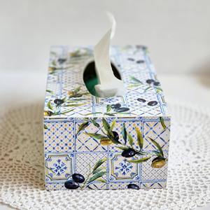 Caja de pañuelos de madera impresa para recuerdos de bebé, caja de pañuelos de madera impresa para decoración de recién nacidos, caja de pañuelos al por mayor - Product Image 3