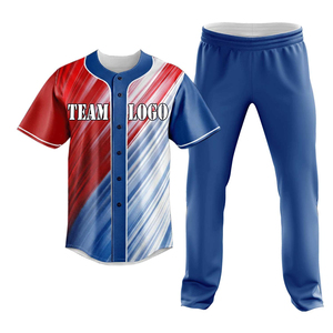 Custom Baseball Jersey Set Men Short Sleeve Sublimated Print Quick Dry Regular Fit All Team Logo Back Spring Summer Waterproof - Product Image 5
