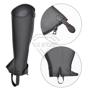 Fabricante Personalizado de Medias Pierneras de Equitación para Hombre, Estilo Inglés, Cuero Sintético de Alta Calidad, Logotipo Personalizado, Precio Económico, OEM - Product Image 4
