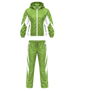 Custom Manufacturer Mens Athletic Tracksuit Hooded Full Zip Jacket and Matching <b>Sports</b> <b>Trousers</b> for Team Training Outdoor - Product Image 1