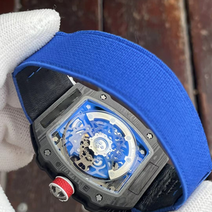 Reloj de Pulsera Automático Tourbillon con Caja de Fibra de Carbono, Reloj Mecánico de Lujo con Esfera Esqueletizada para Hombre, Incluye Correa Original - Product Image 5