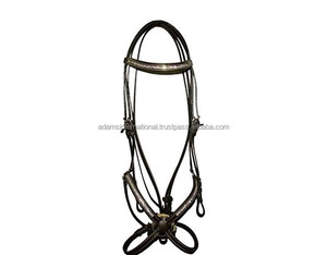 Flash Noseband-brida mexicana de cuero de caballo, accesorios de carreras de caballo de calidad superior, fabricante al por mayor - Product Image 2