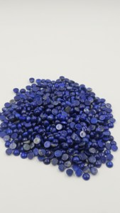 Lapislázuli Azul Natural de Alta Calidad, Forma de Cabujón, Corte Brillante Redondo, Pulido, 6 mm, Piedras Preciosas Certificadas por Terceros - Product Image 6