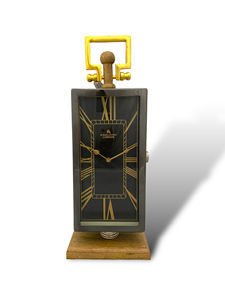 Horloge murale Art Déco en laiton Homejoy2000, décoration de luxe pour la maison et le bureau, mouvement à quartz, alimentée par piles, cadre en verre - Product Image 3