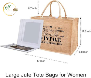 Sacs d'emballage multifonctionnels en jute pour le stockage domestique, l'emballage de détail et l'utilisation commerciale - Product Image 2