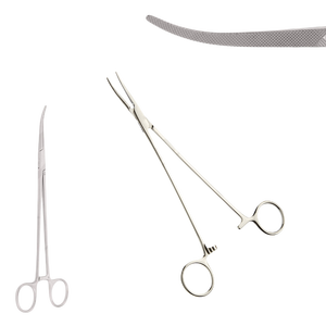 Fórceps Bengolea Curved Acero inoxidable 20cm Instrumentos de cirugía quirúrgica Fabricante de instrumentos quirúrgicos Pakistán - Product Image 1