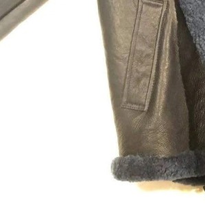 Premium <b>Men's</b> Leather <b>Shearling</b> Winter <b>Jacket</b> Genuine Sheepskin Fur Aviator Coat Durable Warm Fashion Luxury Outerwear - Product Image 6