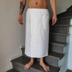 Pantalón Islámico Izar para Hombre, Estilo Lungi con Bolsillo con Cremallera, Cintura Elástica, Mezcla de Algodón, Suave y Cómodo, Faja Musulmana para la Cintura - Product Image 1