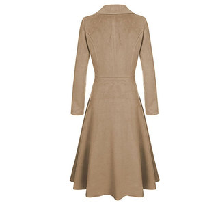 Abrigo Largo Entallado para Mujer, Ropa de Invierno Sofisticada, Cálida y a la Moda, Proveedor Mayorista de Fábrica, Ropa Casual para Mujer - Product Image 2