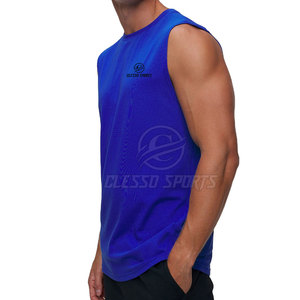 เสื้อยืดแขนกุดสำหรับผู้ชายเสื้อยืดลำลองแขนกุดสำหรับผู้ชายออกแบบได้ตามที่ต้องการน้ำหนักเบาทนทาน - Product Image 4