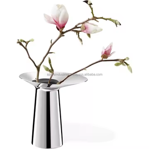 Modern Design Metal Casted <b>Vase</b> Metal Flower <b>Vases</b> Flower Arrangement <b>Vase</b> <b>Gold</b> Wedding Decor for Home by Azora industries - Product Image 3