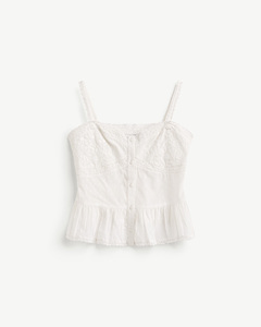 Camiseta sin mangas de algodón 100% de alta calidad para mujer, transpirable, con botones, cuello en V, largo regular, patrón liso, para uso diario. - Product Image 5