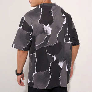 Camiseta de Alta Calidad, 220 g/m², 100% Algodón, Transpirable, Estilo Vintage, Corte Regular, Hombros Caídos, Cuello Redondo, Manga Corta, Lisa - Product Image 3