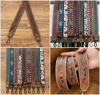 Nouvelle sangle de sac à main de remplacement Western en cuir usiné à la main personnalisable de qualité supérieure et sangle de caméra avec boutons-pression en laiton antique