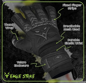 Gants de gardien de but BLUE EAGLE SPORTS GK-25510 2025 en latex allemand de haute qualité, coupe négative, personnalisables avec logo, pour extérieur - Product Image 4