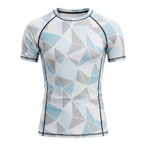 Camiseta de compresión personalizada sublimada para hombres, mujeres y niños, para MMA, BJJ, Jiu Jitsu, entrenamiento sin gi, duradera, al por mayor, traje de baño. - Product Image 1