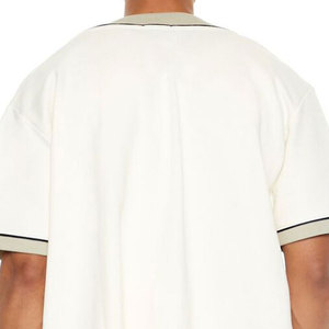 Camiseta de Béisbol Sublimada Personalizada 100% Poliéster al por Mayor, Color Blanco con Franjas Amarillas, Uniforme y Camiseta de Softbol - Product Image 5