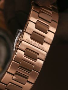 Montre analogique en acier inoxydable résistante à l'eau, mécanique, Alexander Ferros 6012R/08, saphir, sport, automatique, mouvement SEIKO, 42,5 mm, homme - Product Image 2